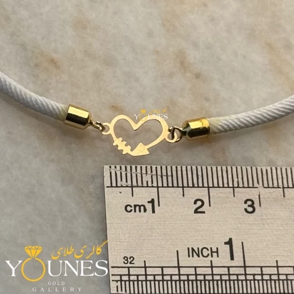 دستبند قلبی و ضربان طلا لیزری